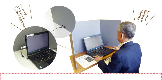 マイナンバー関係事務の安全管理策のためいつでもパーティション「あんしんくん」を!!